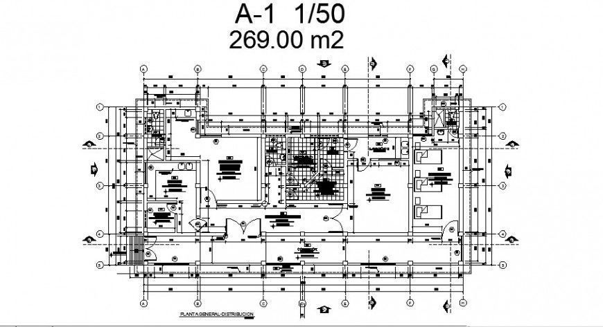 Regional infrastructure management building layout plan cad drawing details dwg file