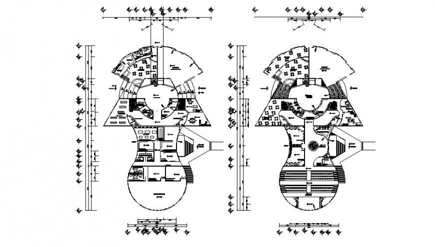 Regional museum floor plan cad drawing details dwg file