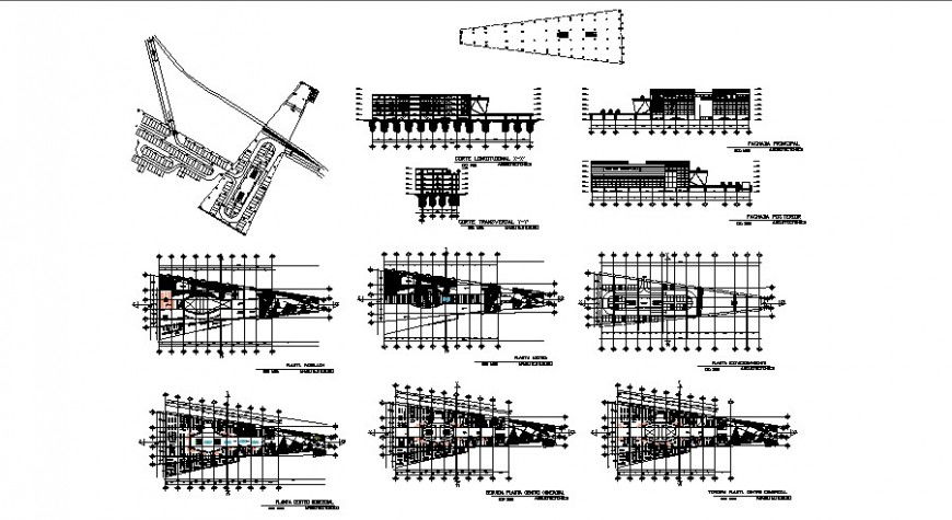 Regional shopping mall design autocad file