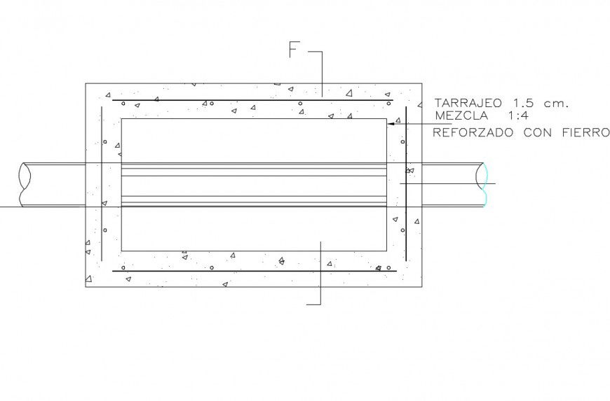 Register machine section plan autocad file