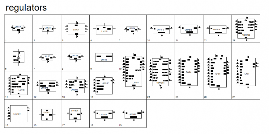 Regulators Electric Block Detail in DWG file