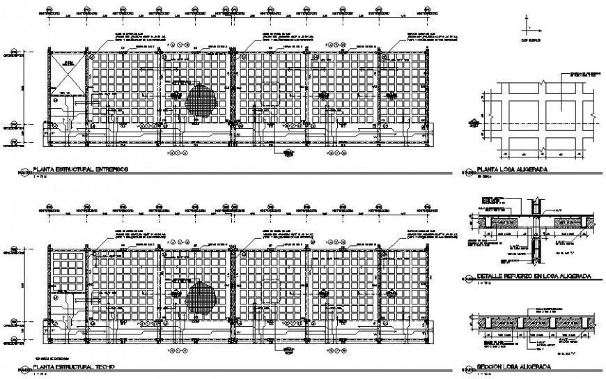 Reinforced concrete cement (RCC) structure block dwg file