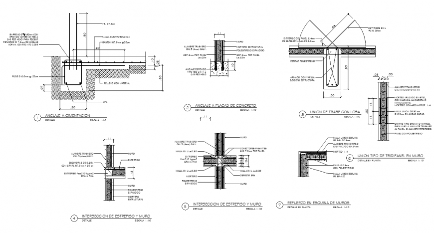 Reinforcement detail drawing in dwg AutoCAD file.