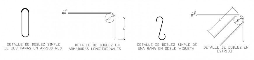Reinforcement details of structural blocks drawings dwg file