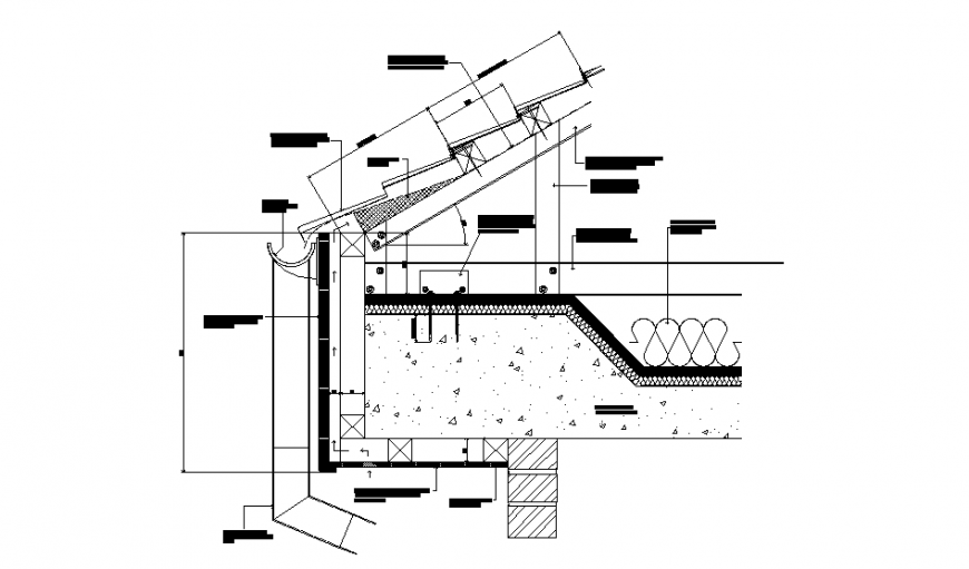 Reinforcement Eaves Detail dwg file
