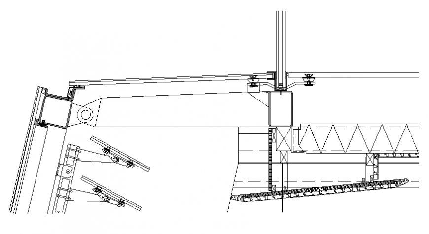 Reinforcement steel framing section autocad file