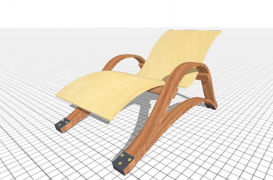Relaxing chair detail 3d model furniture unit sketch-up file