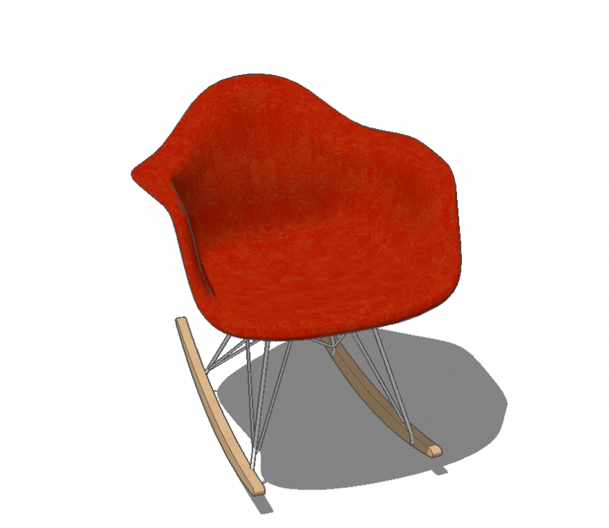 Relaxing chair detail layout 3d model SketchUp file