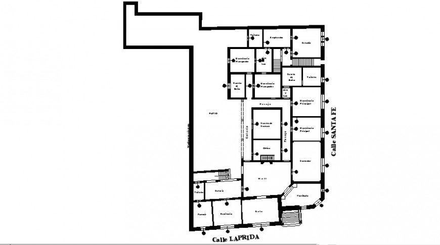 Residence Area of Rosary Plan AutoCAD File for Detailed Architectural