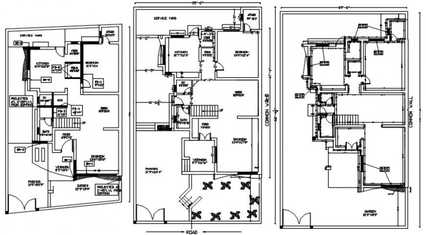 Residence project detail autocad file