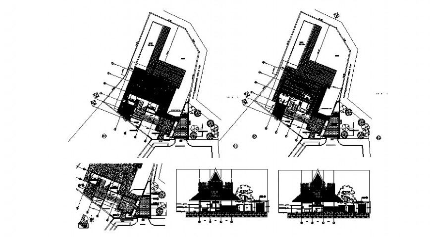 Residence project sample drawing cad file