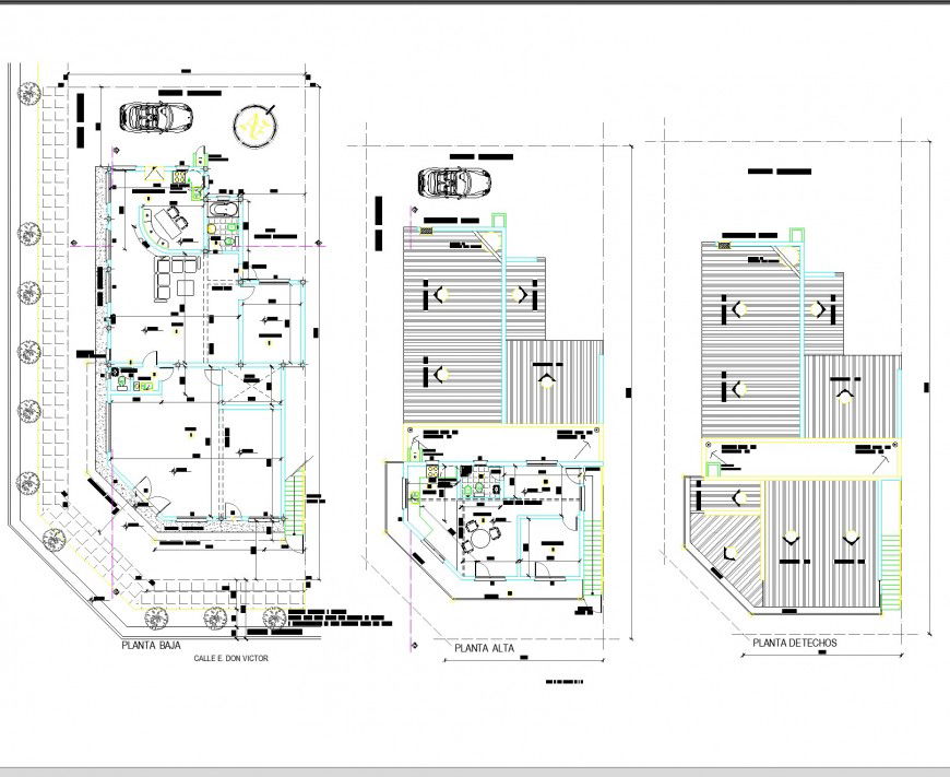 Residential and commercial property plan dwg file