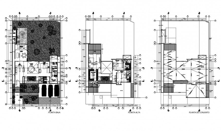 Residential bungalow detail working plan 2d view autocad file