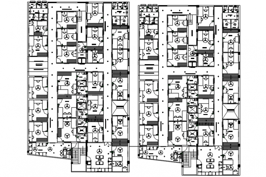 Residential bungalow floors electrical installation details for ceiling dwg file