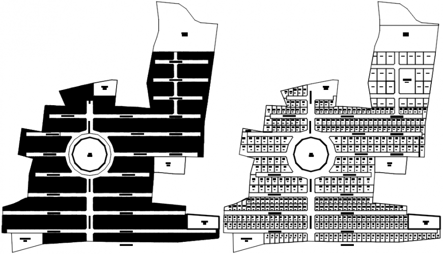 Residential colon plotting and site plan cad drawing details dwg file