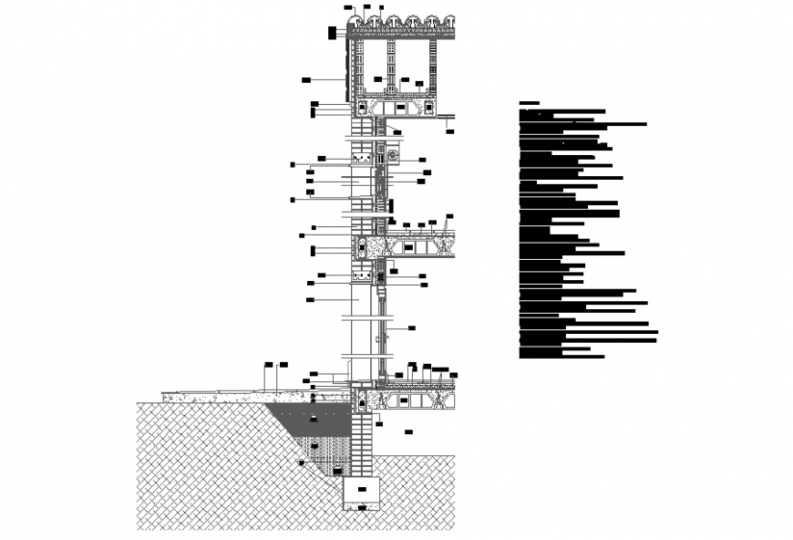 Residential Cutting Section DWG file