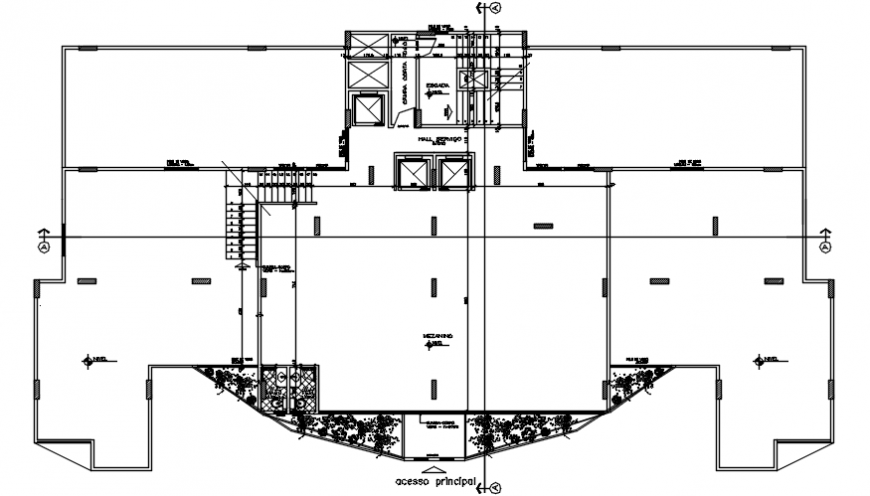 Residential flats fifth floor layout plan cad drawing details dwg file