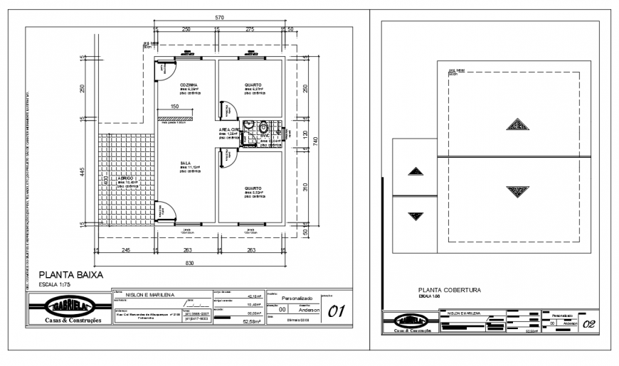 Residential Home Plan Lay-out with floor design