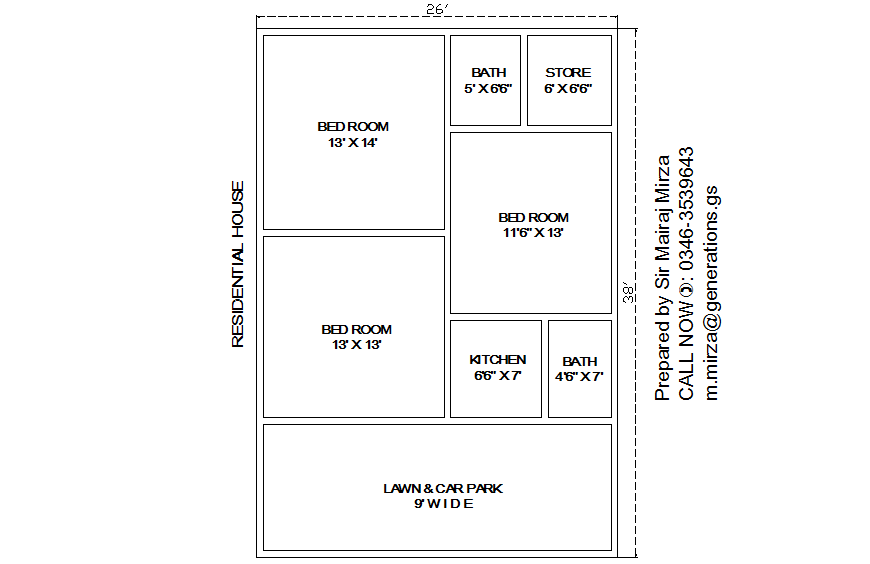 Residential house architecture layout plan details dwg file