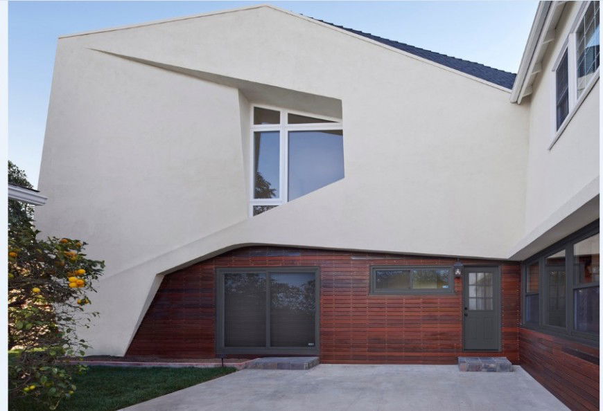 Residential house back elevation 3d model cad drawing details jpg file