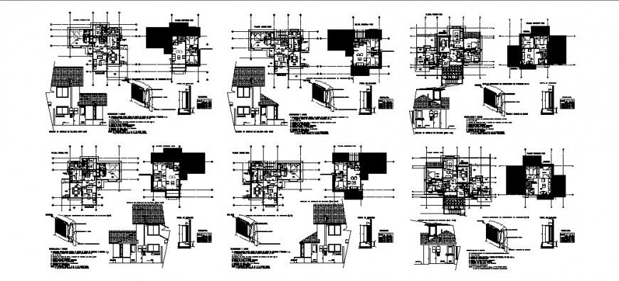 Residential house detailed architecture project in auto-cad format dwg file