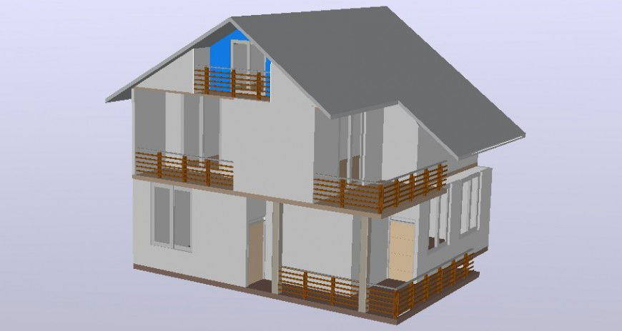 Residential house details drawings 2d view autocad file