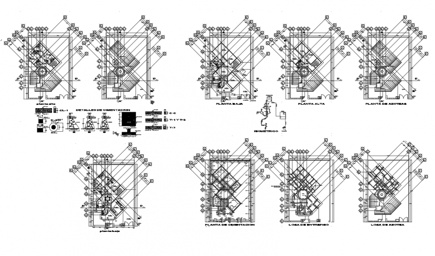 Residential house floor plan, sanitary installation and auto-cad drawing details dwg file