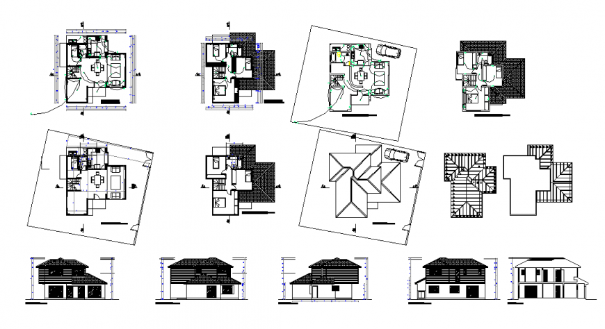 Residential House Floor Plan & Other Detail.