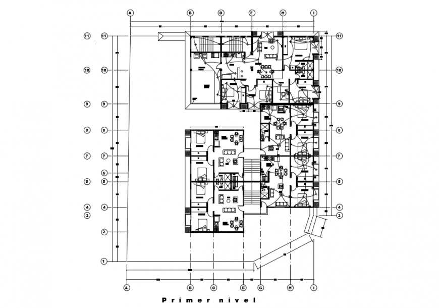 Residential house Furniture interior Plan Design Lay-out
