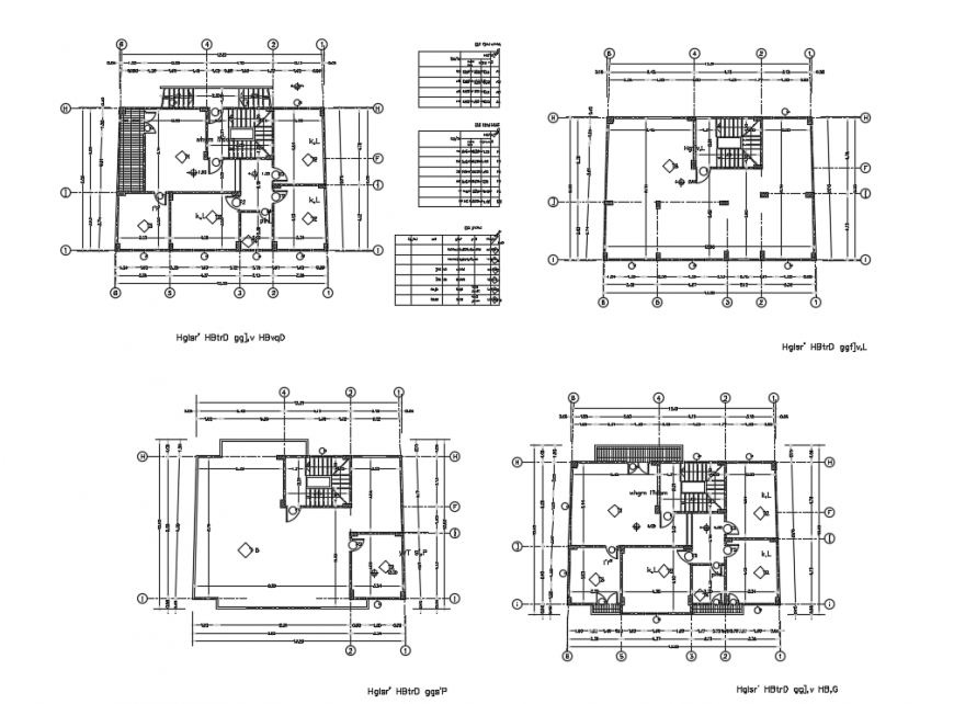 Residential House plan Lay-out detail in DWG file,