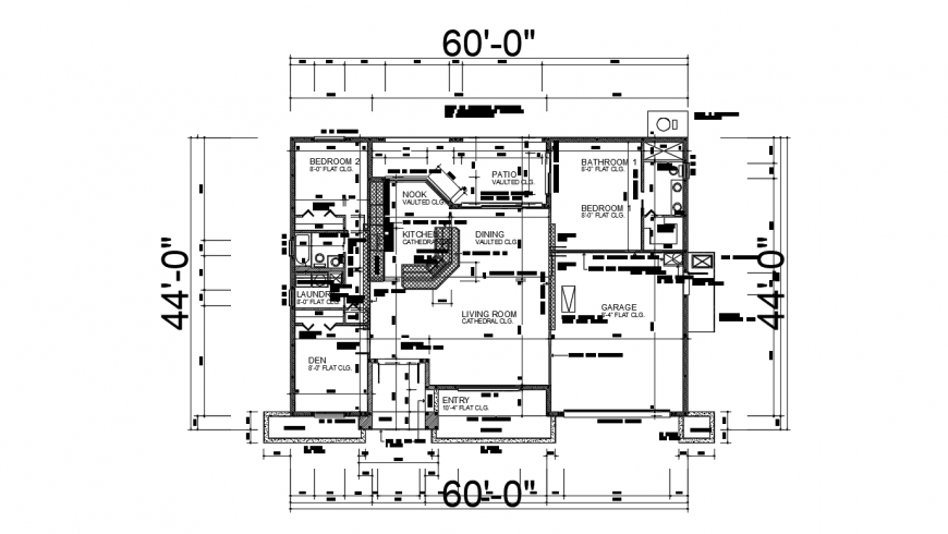 Residential house setting layout plan cad drawing details dwg file