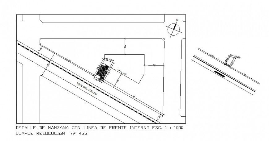 Residential house site plan and location map cad drawing details dwg file