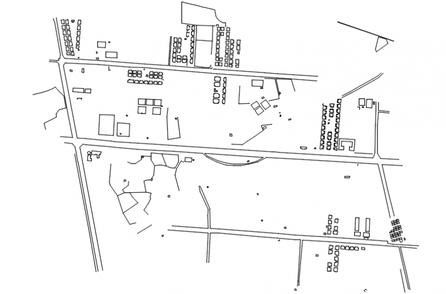 Residential house site plan and map cad drawing details dwg file