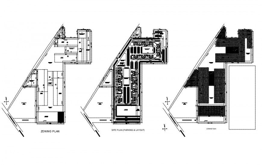 Residential House Site Plan & Zoning CAD Drawing for Planning