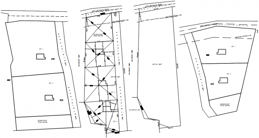 Residential house site plan auto-cad drawing details dwg file