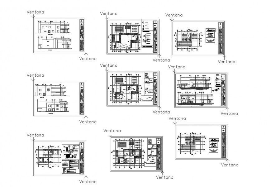 Local court building detailed architecture project dwg file