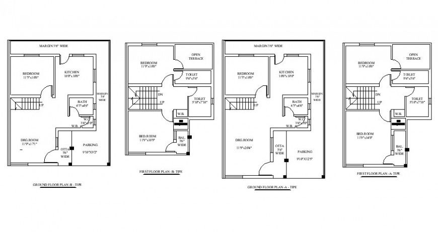 Residential house working plan 2d drawing in CAD autocad format
