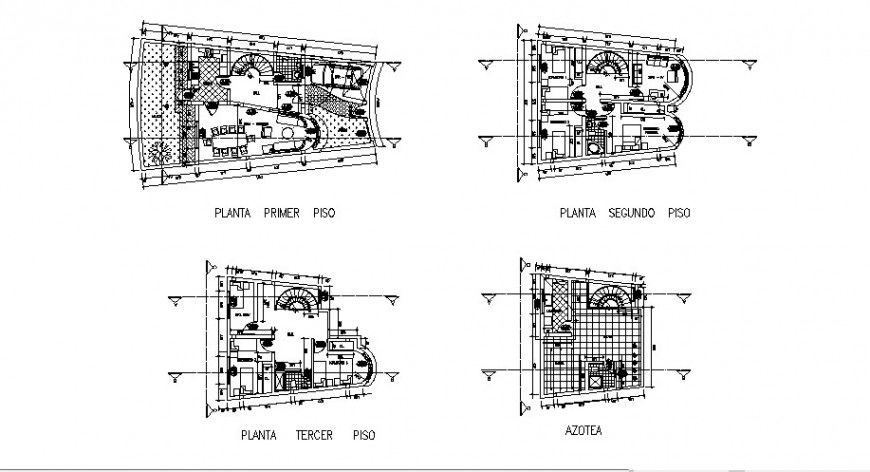 Residential house working plan drawing in autocad