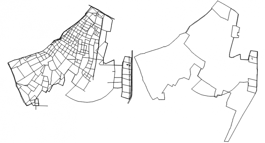 Residential houses site plan and plotting cad drawing details dwg file
