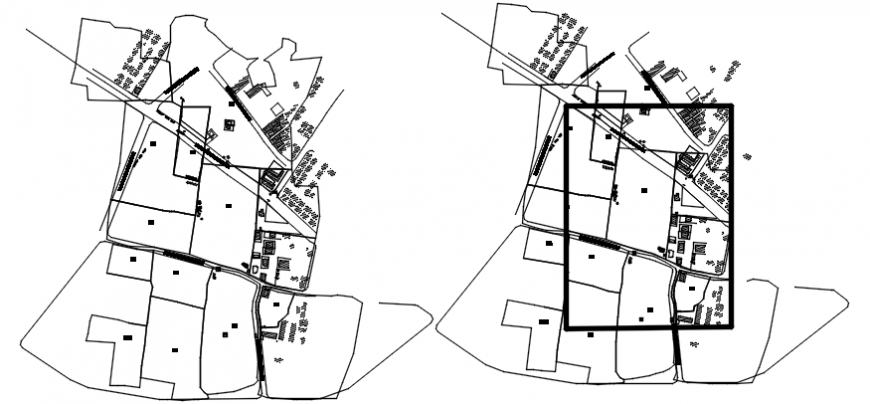 Residential houses site plan cad drawing details dwg file