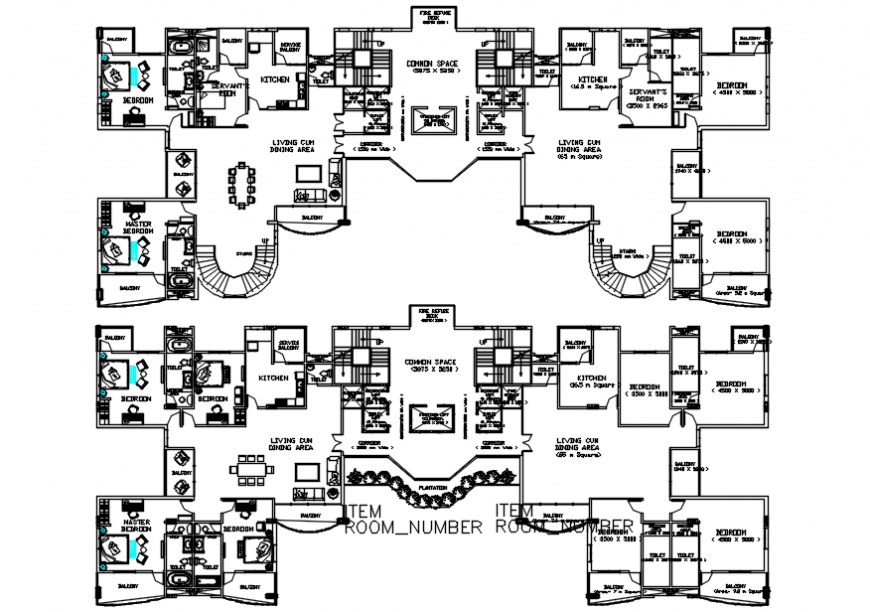 Residential housing apartment drawings details 2d CAD plan in autocad file