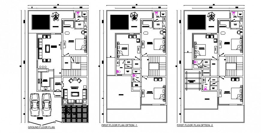 Residential housing Blocks details drawings 2d view autocad file