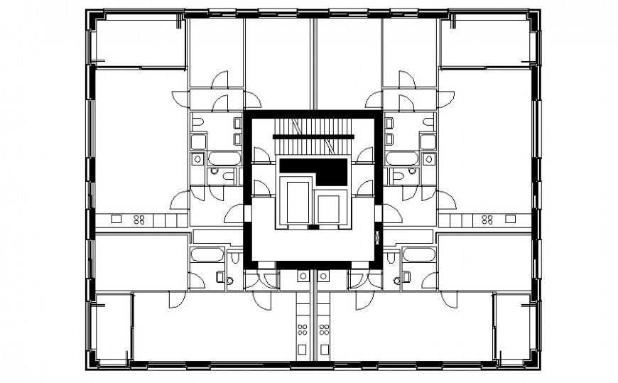 Residential housing bungalow drawings detail 2d view autocad file