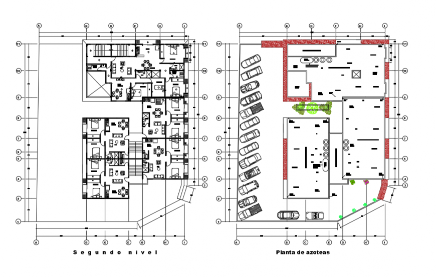 Residential Residency Apartment Lay-out plan Detail