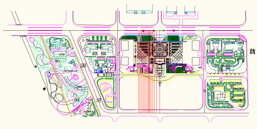Residential society detail elevation and plan autocad file