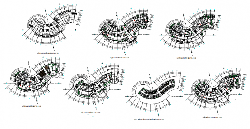 Resort commercial building planning autocad file