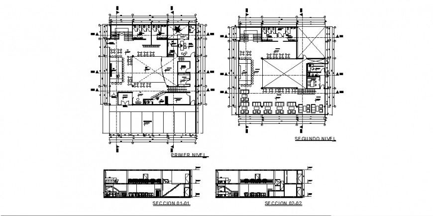 Restaurant and bar detail drawing in dwg AutoCAD file.
