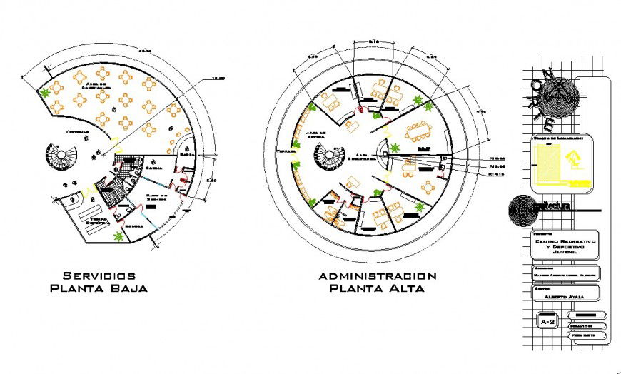 Restaurant building structure plan with furniture detail 2d view CAD block autocad file