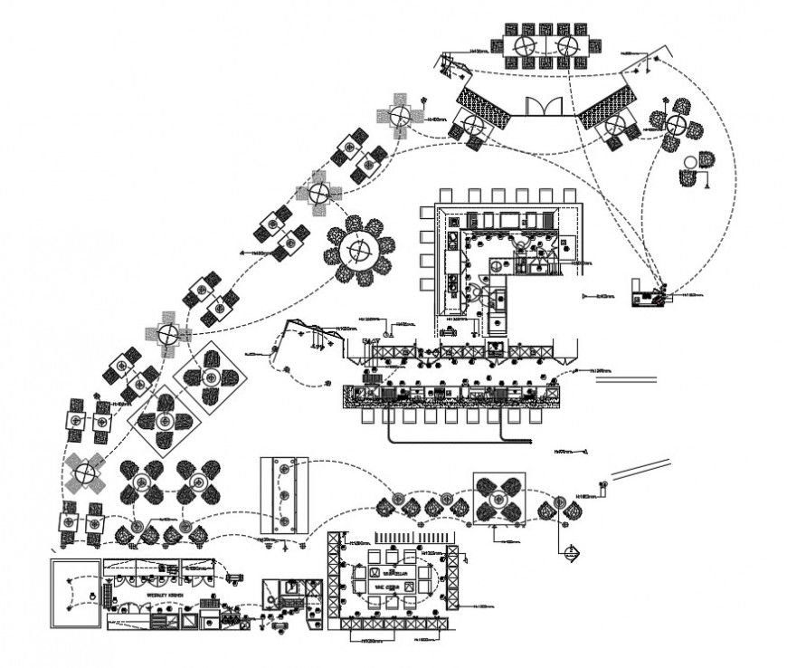 restaurant electrical installation plan cad file