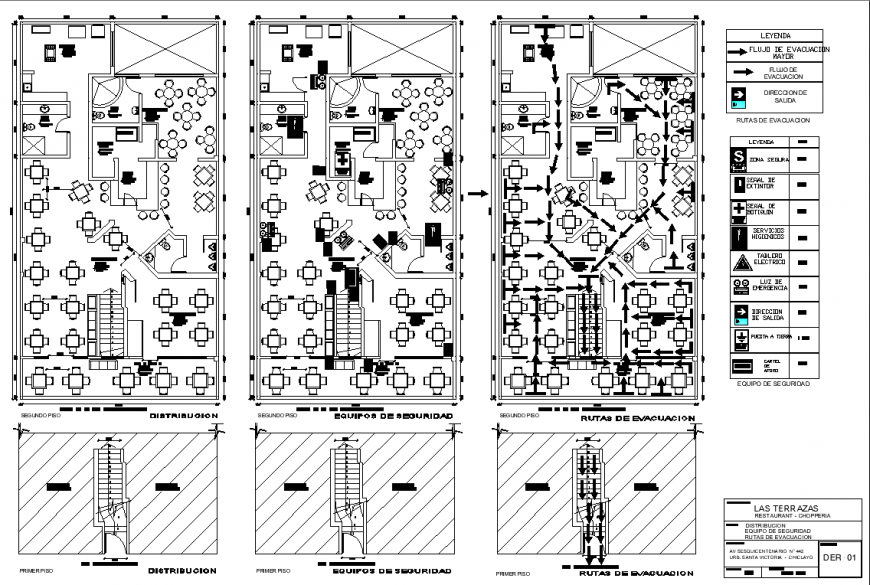 Restaurant layout and services layout drawing in dwg AutoCAD file.